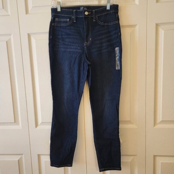 GAP Denim High Rise Favorite Jegging 8/29 Dark Wash Stretch Womens Jeans - Picture 1 of 10